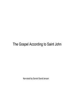cover image of The Gospel According to Saint John